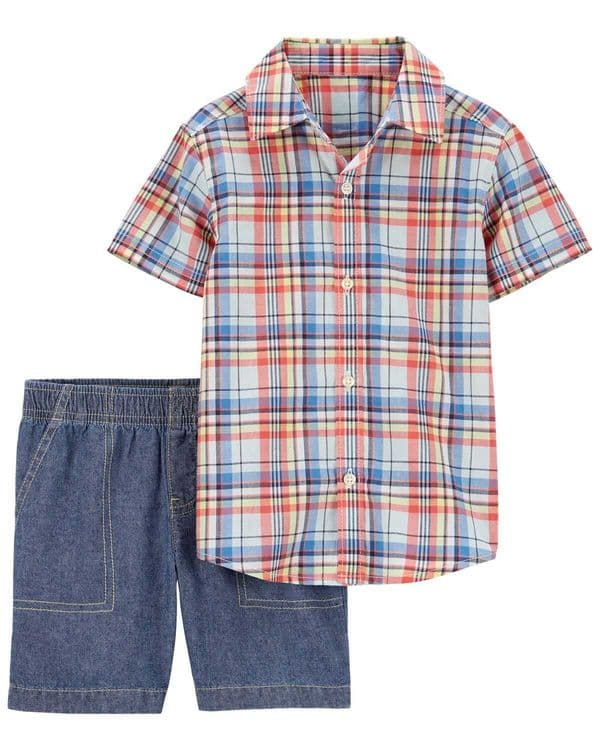 Костюмы летние Carters  на мальчиков 3 г,новые — 1