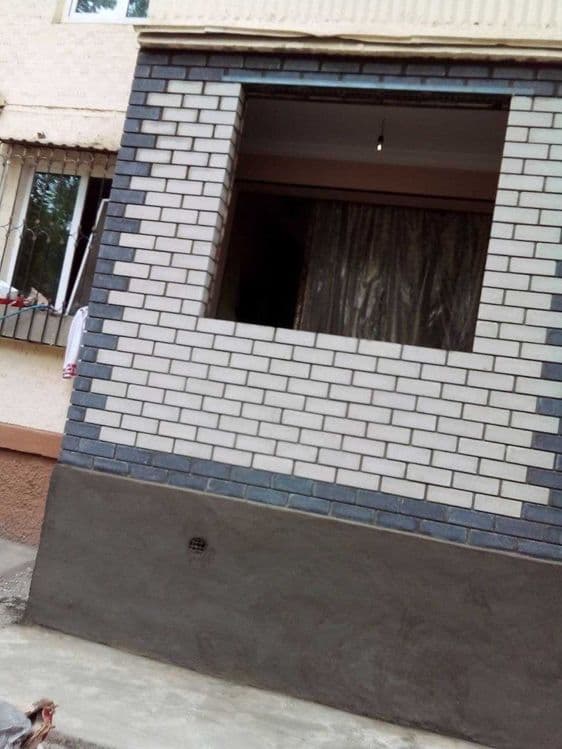 Кладка балкона ğisht teramiz штукатурка стяжка Гишт терамиз перегородк — 6