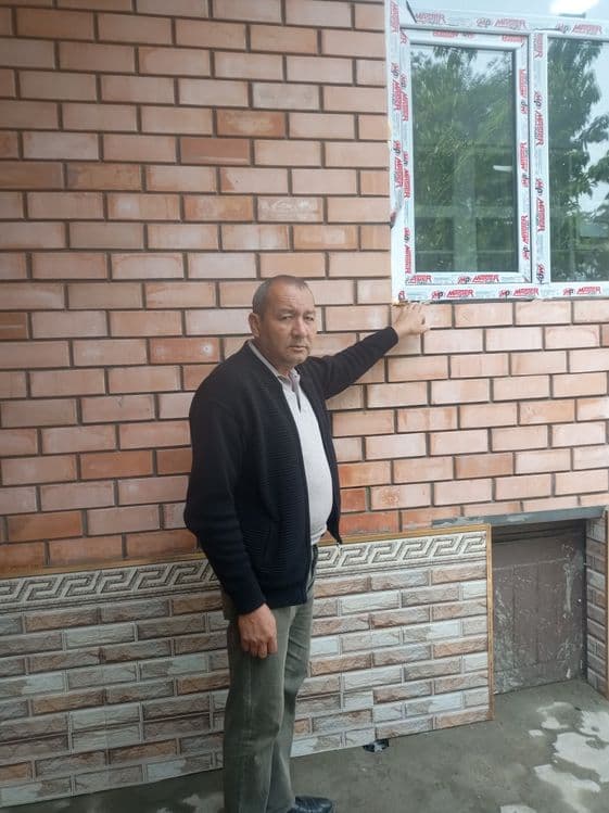 Кладка балкона,облицовочным и простым кирпичом — 1