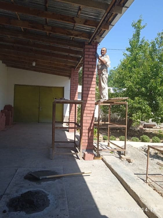 КладкаКирпичаБалкона,Перегародка,Декор,УстановкаРоликиКезерекАкфаРама — 6