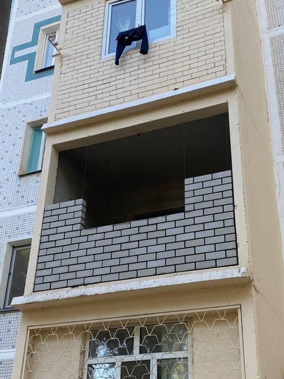 Кладка балкон gisht teramiz — 2