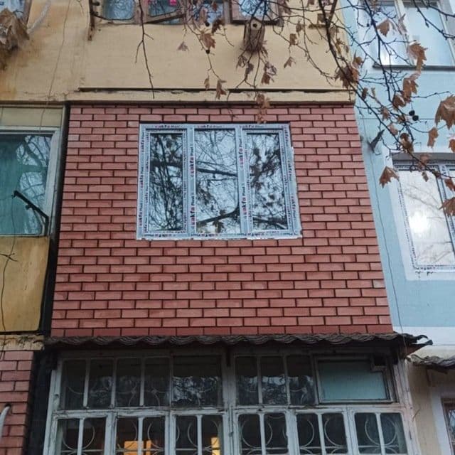 Кладка  кирпича  БАЛКОНА + Штукатурка, Стяжка, Сварочный  работы  ! — 5
