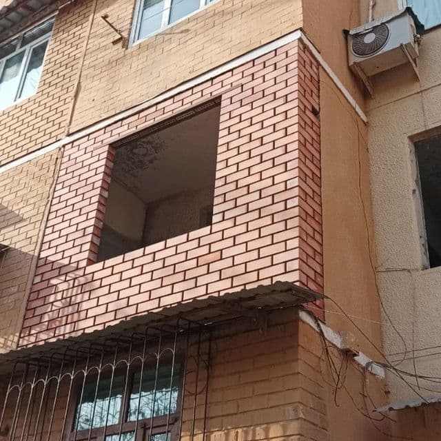 Кладка  кирпича  БАЛКОНА + Штукатурка, Стяжка, Сварочный  работы  ! — 6