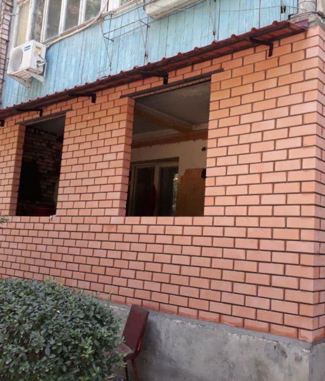 Кладка балкон Балконга гишт терамиз  Balkomga g'isht teramiz — 7