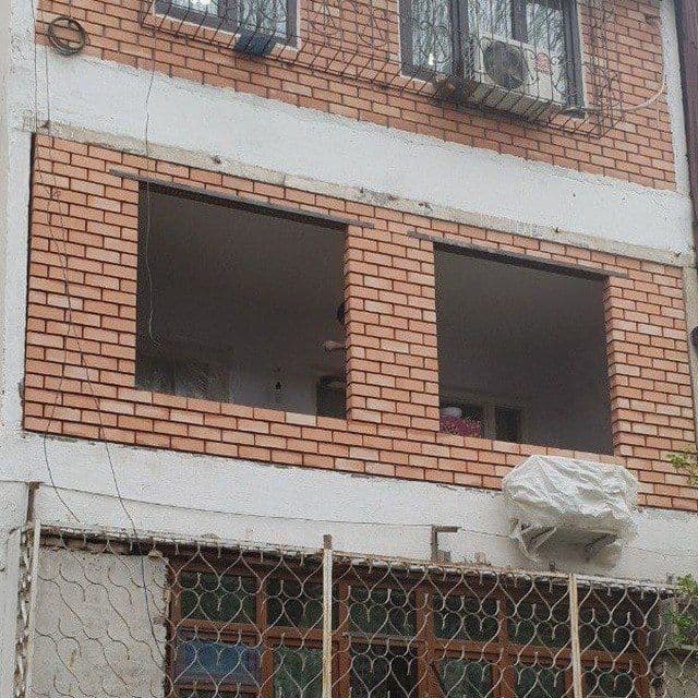 Balkonga g'isht teramiz. Kladka balkon. Керпичная кладка балконов — 3