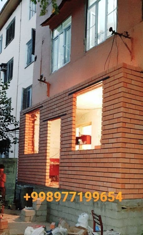 Balkonga g'isht teramiz. Kladka balkon. Керпичная кладка балконов — 5