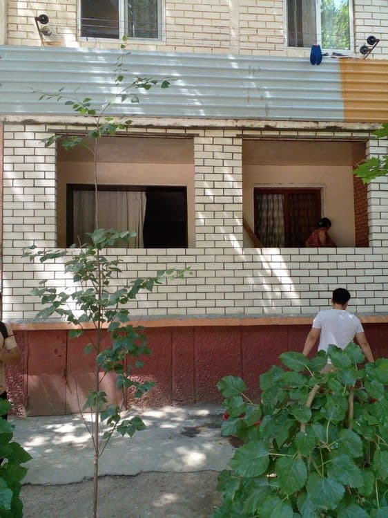 Balkonga g'isht teramiz.Kladka balkon.Керпичая кладка балканов — 3