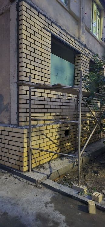Кладка балкон Balkonga gisht teramiz — 4
