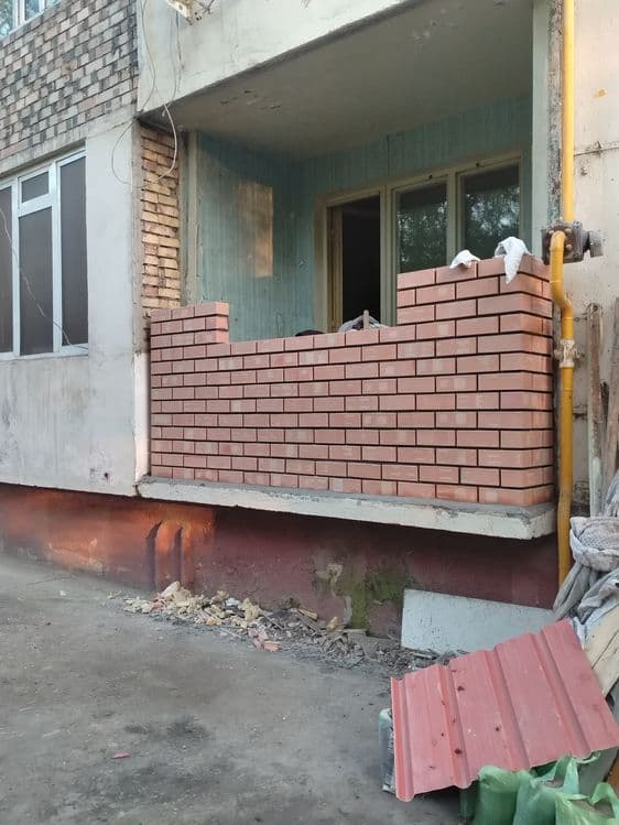 Кладка балкон. Балконга гишт терамиз — 4