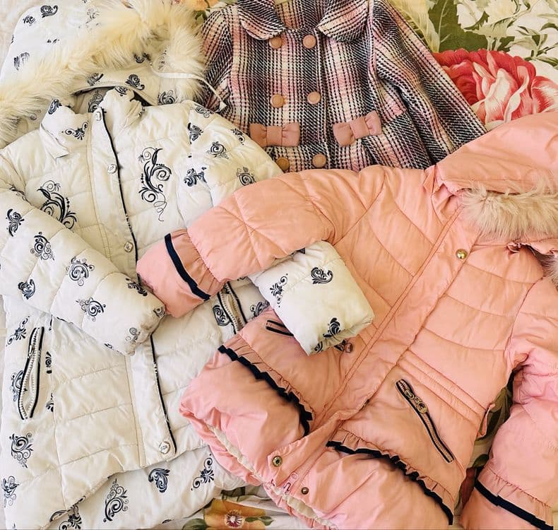 Qizlar uchun kurtka,palto,куртка пальто,pushti va oq rang bor,3,4,5 y — 1