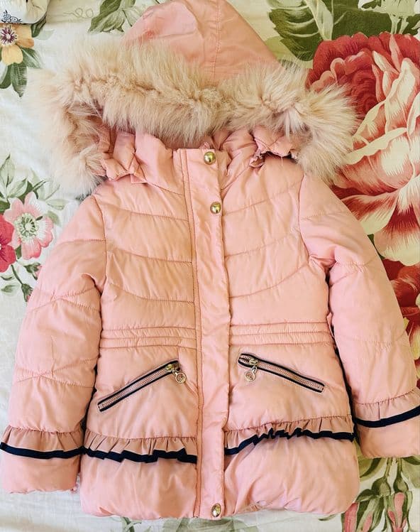 Qizlar uchun kurtka,palto,куртка пальто,pushti va oq rang bor,3,4,5 y — 5
