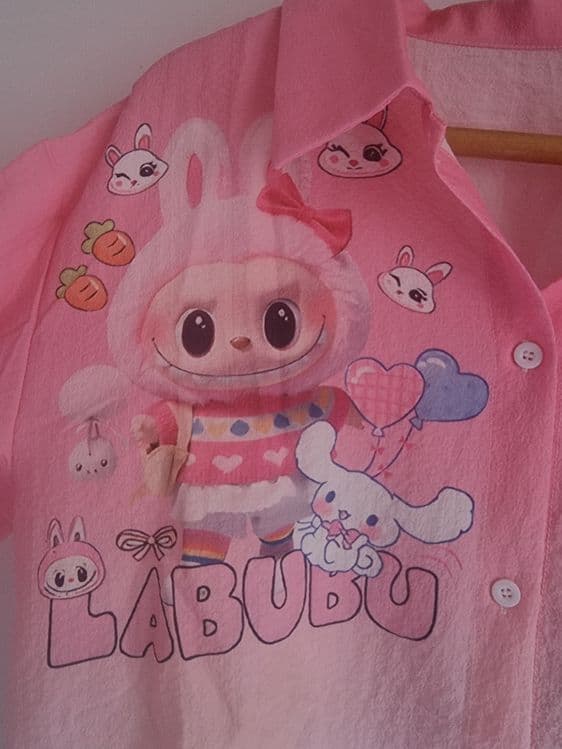 Лабубу Labubu рубашки женские корейские — 4