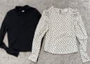 Блузки zara shein 8-9 лет