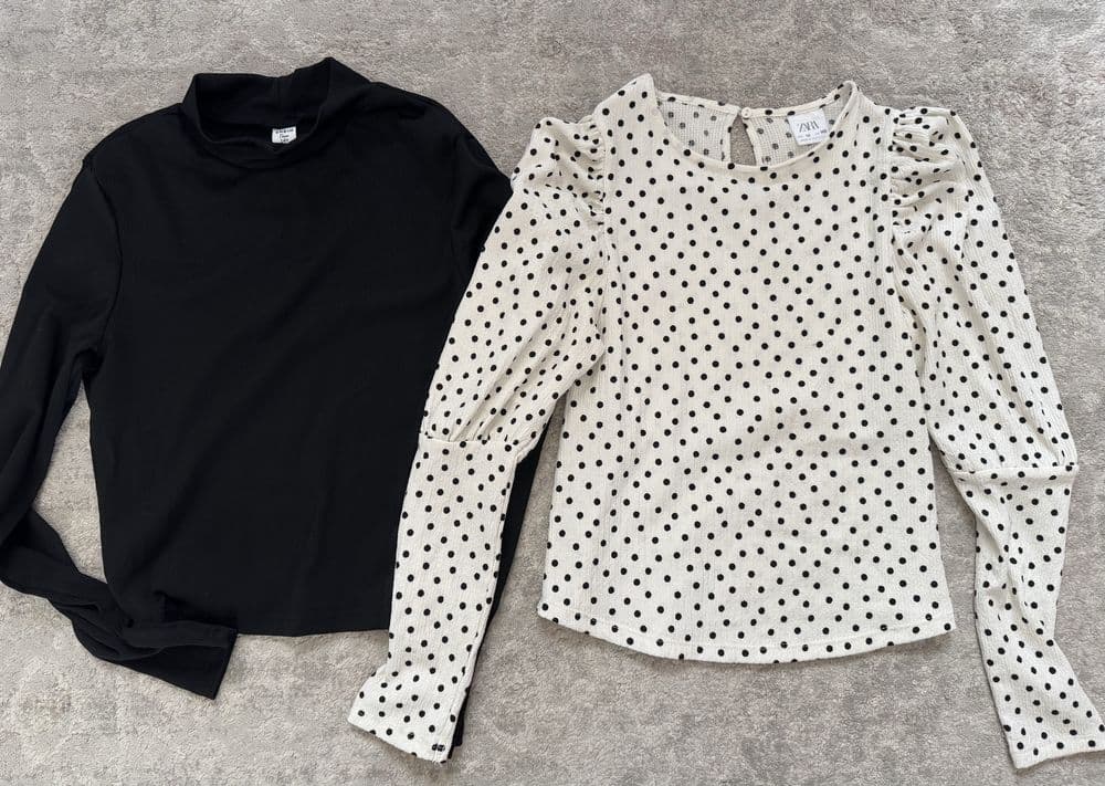 Блузки zara shein 8-9 лет — 1