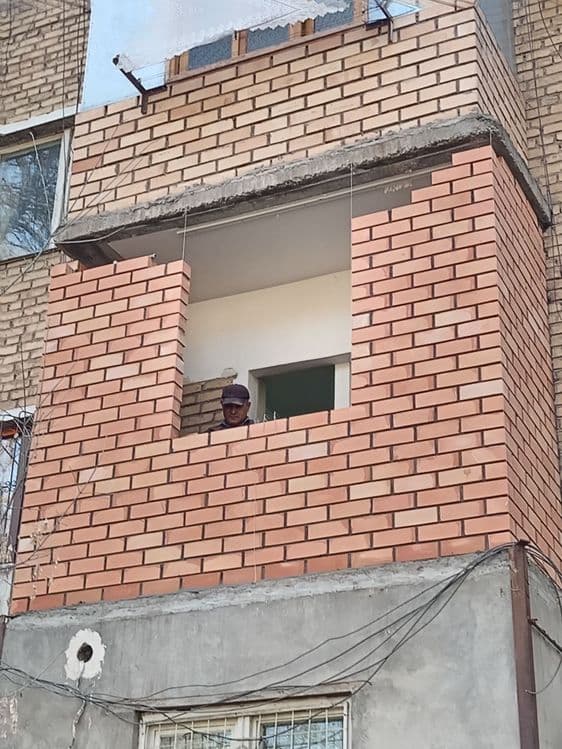 Кладка балкон Балконга гишт терамиз — 7