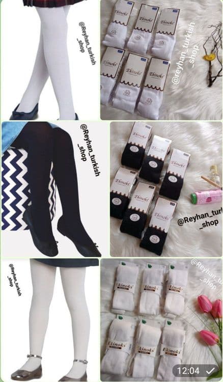 Kolgotki dlya devochek gladkiy 100% hlopok bambuk — 1
