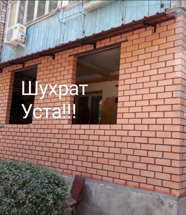 Кладка балкон. Балконга  гишт терамиза Balkonga ĝisht teramiz . — 3