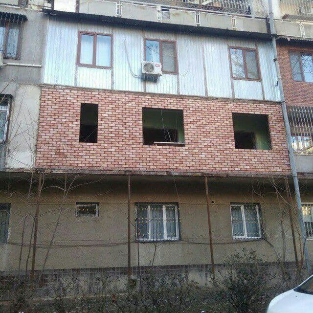 Balkonga gisht teramiz. Kadka Balkon. Керпичная кладка балконов — 6