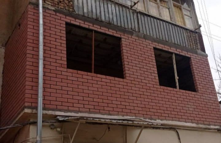 Balkonga g'isht teramiz.Kladka balkon. Керпичная кладка балканов — 5