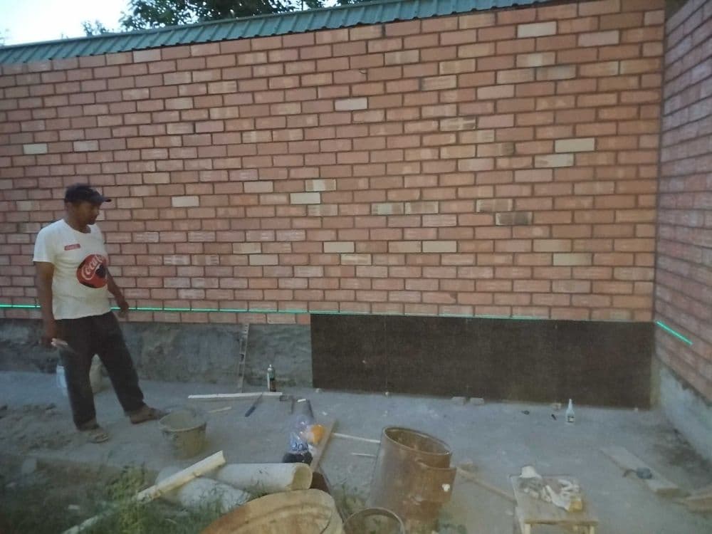 Balkonga g'isht teramiz.Kladka balkon.Керпичная кладка балканов — 6