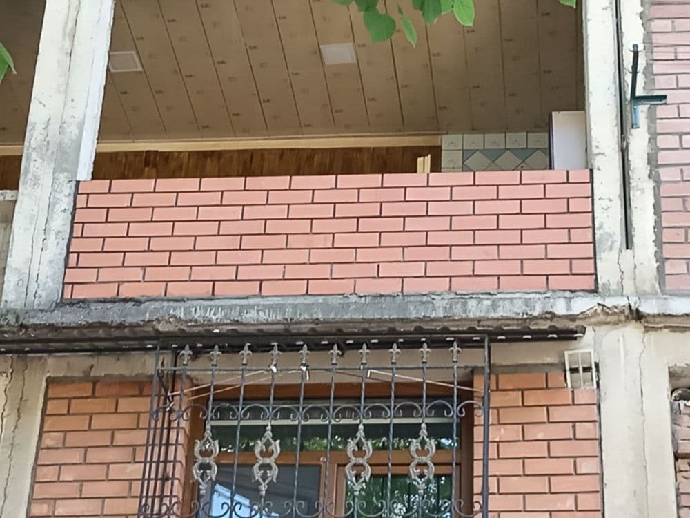 Balkonga g'isht teramiz.Kladka balkon. Керпичная кладка балканов — 4