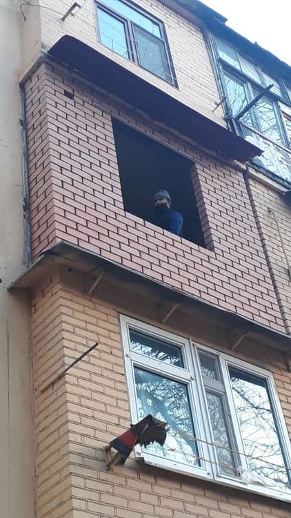 Кирпичная кладка БАЛКОНА. В Ташкенте + РЕМОНТ КВАРТИР ! Гишт Терамиза! — 8