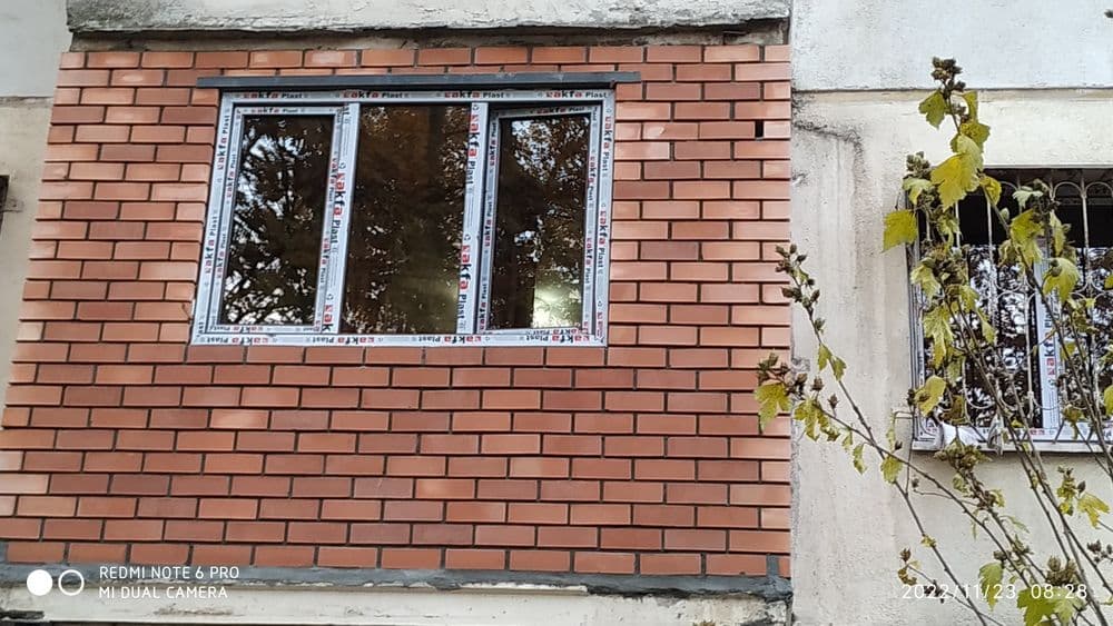 Кладка кирпича под рошивку — 2