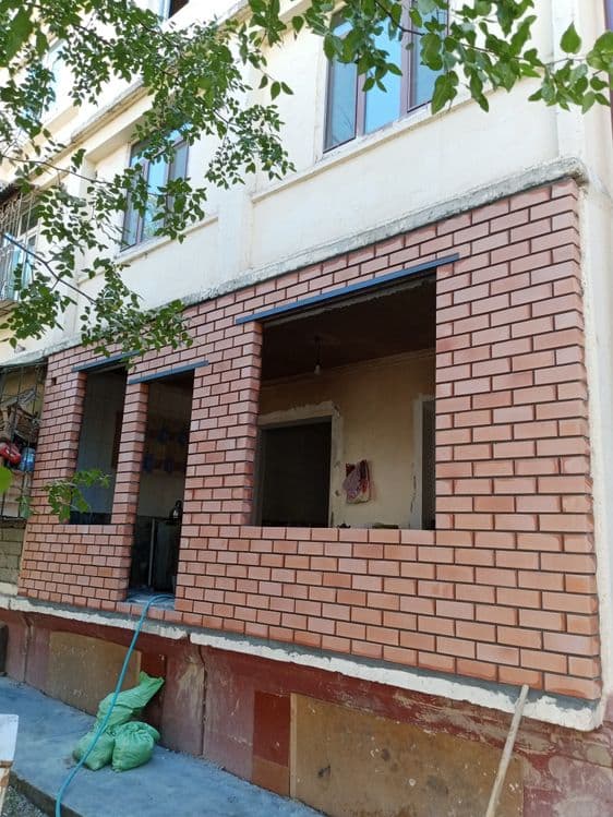 Кладка балкон балконга гишт терамиз — 4