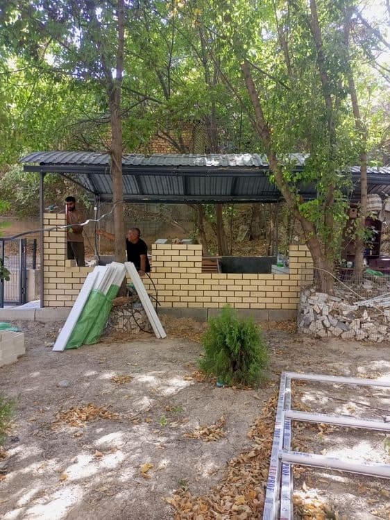 Фасад подрашивка облицовичний кирпичом Кладка болкона гиштблок термиз — 8