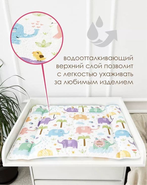 Матрасик для пеленального столика «CherryMom» — 2