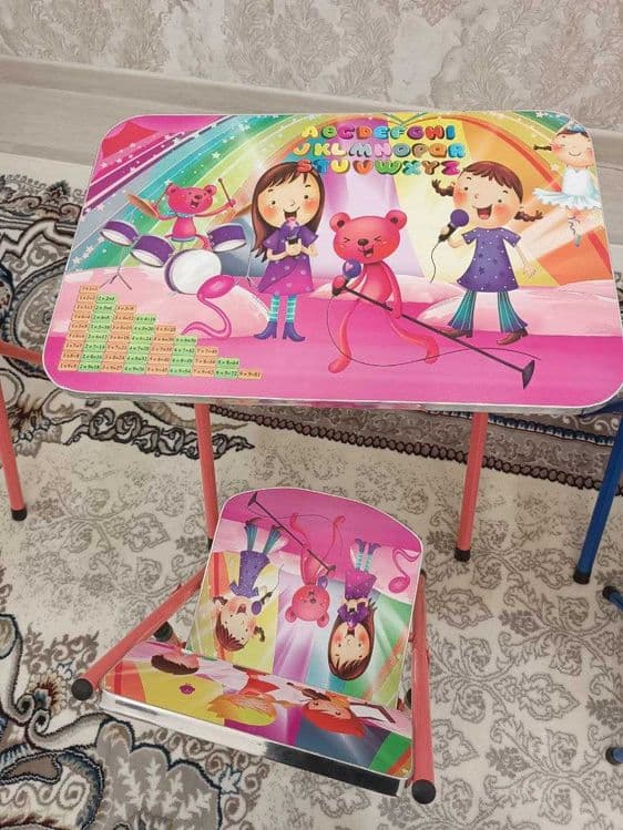 парта детский стол и стул складной комплект bollar partasi stul stol — 1