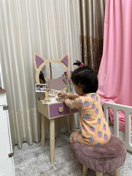 Детский туалетный столик, трюмо для девочек косметики — 2