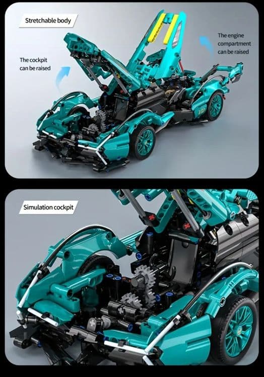 Конструктор лего Lamborghini V12, машина Ламборджини — 4