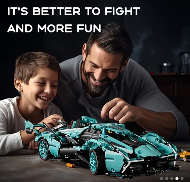 Конструктор лего Lamborghini V12, машина Ламборджини — 5