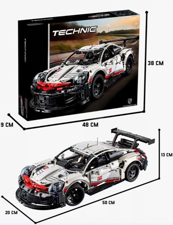 Этот конструктор представляет собой реплику модели Porsche 911 RSR — 2
