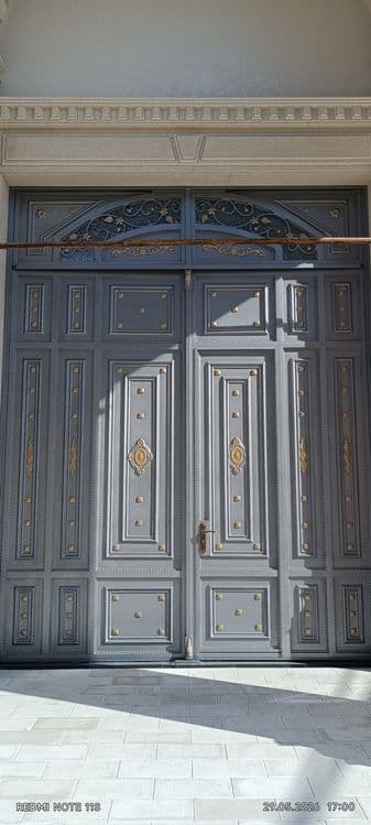 Покраска реставрация ворот — 1