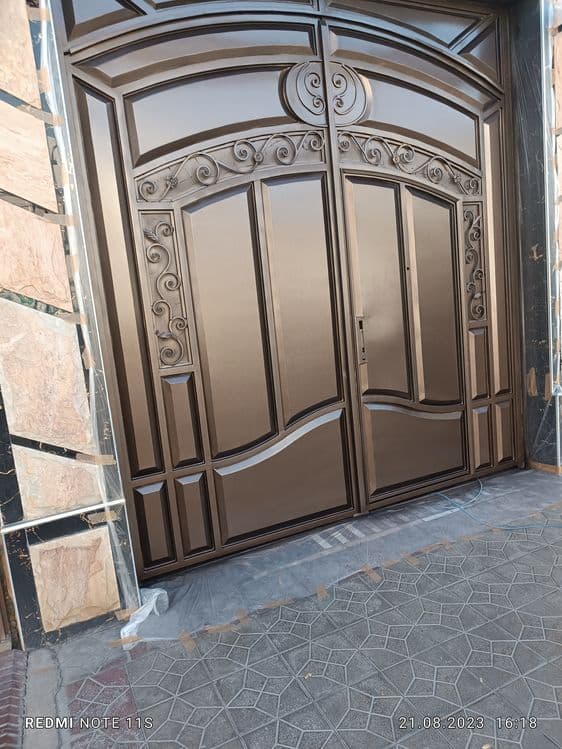 Покраска реставрация ворот — 6