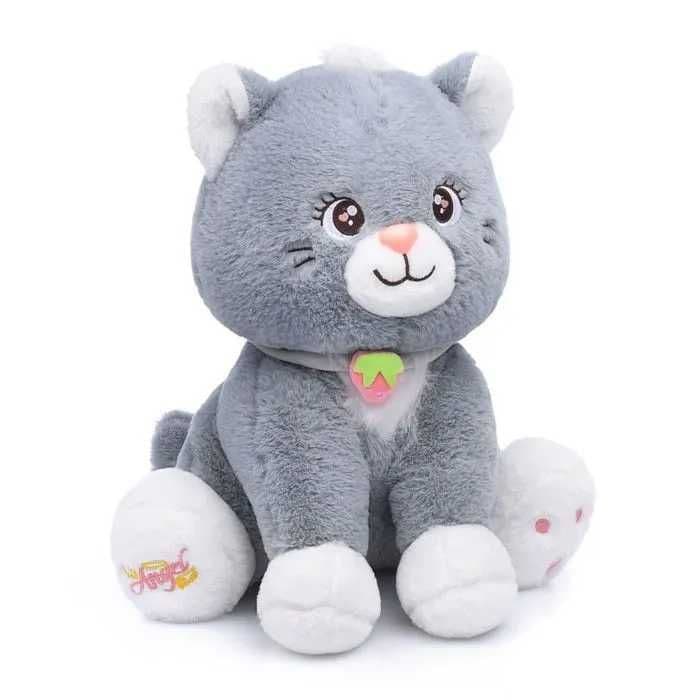 Мягкая игрушка Кошка Лина с клубничкой 30 см — 1
