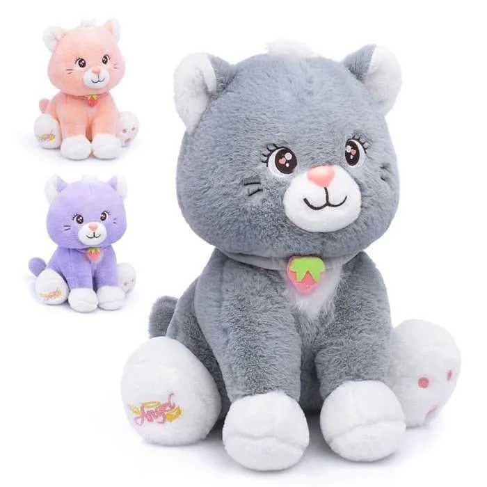 Мягкая игрушка Кошка Лина с клубничкой 30 см — 3