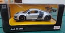 Машинка металлическая Rastar AUDI R8, размер 1:24, серебристая