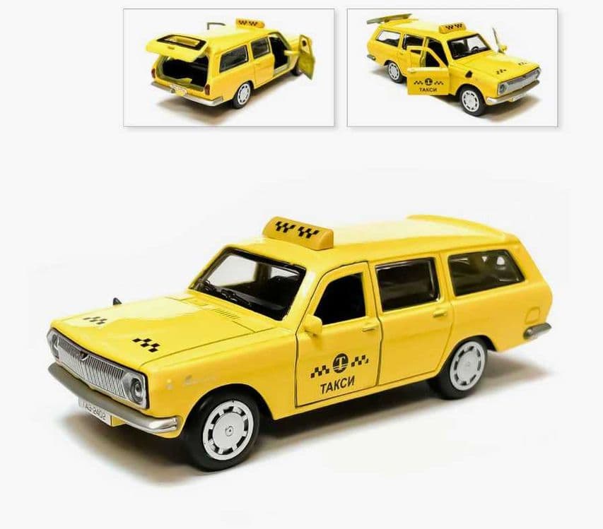 Машинка игрушка Волга Такси коллекция доставка яндекс — 1