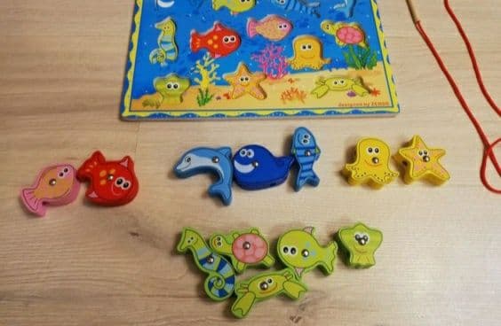 Деревянная рыбалка,деревянная детская развивающая игрушка. — 6