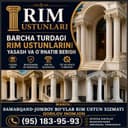 Rim ustun xizmati Samarqand Jomboy bo'ylab xizmat kursatamiz