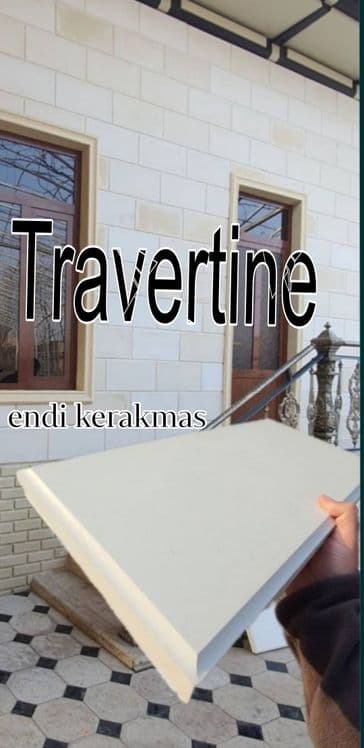 TRAVERtine o'rniga miramirdan bo'lgan toshi Fasadni plitka — 1