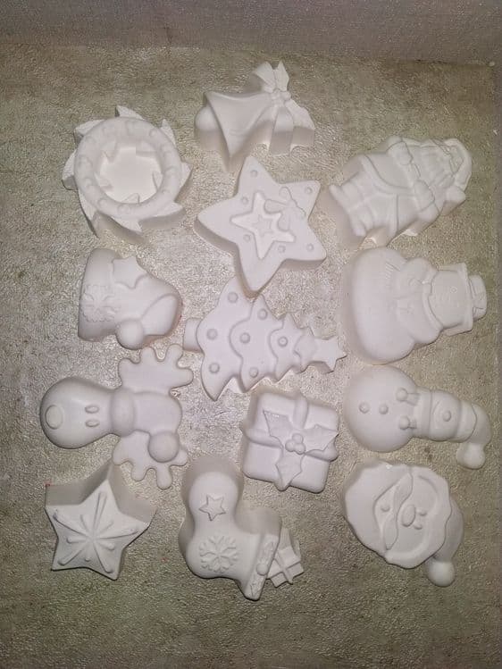 Новогодные раскраски из гипса — 1