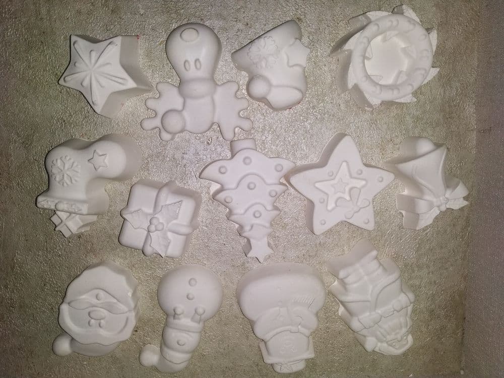 Новогодные раскраски из гипса — 2