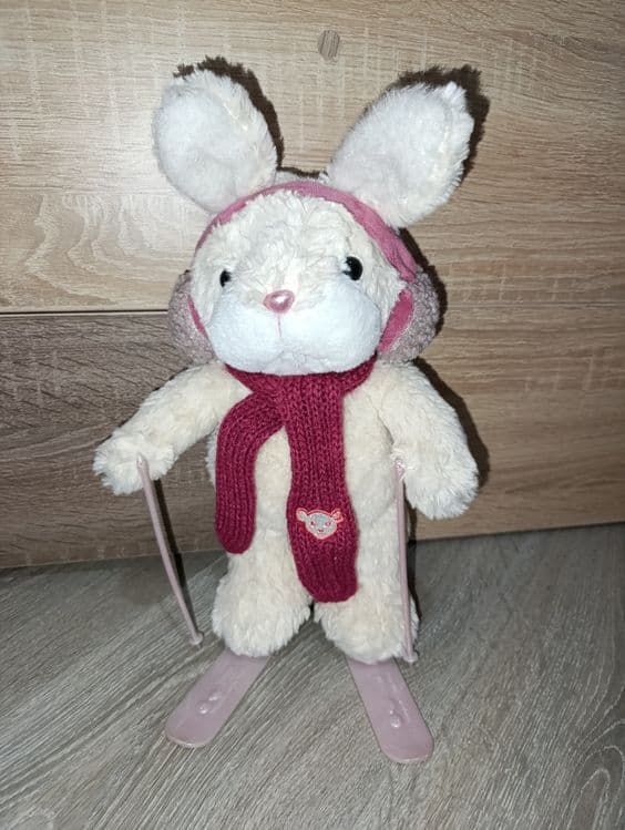 Зайчик на лыжах фирма mingren teddy bear — 3