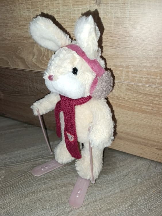 Зайчик на лыжах фирма mingren teddy bear — 4