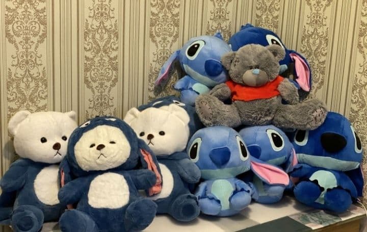 Lababu laba bu ayiqcha kapishonka stich yumshoq oyinchoqla opto. Stich — 6