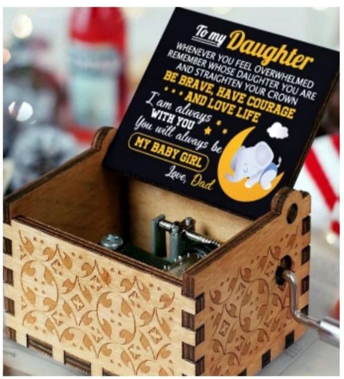 Musiqa chaladigan quticha, sovg'a uchun. Music box for gift — 2